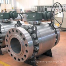 GOST Standard Flange Connection Trunnion Mounted Ball Valve